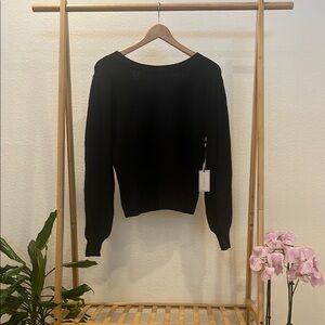1. State Black Two Way Cardigan Sweater